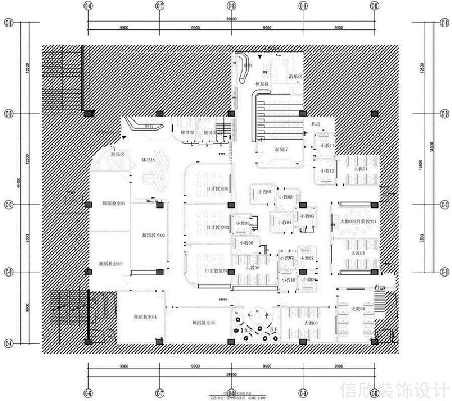 東莞藝術教育裝修設計_信欣幼兒園學校裝修設計